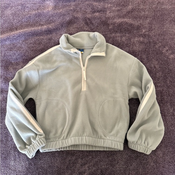 Cozy Mint/Gray Quarter-Zip Pullover - Picture 1 of 4